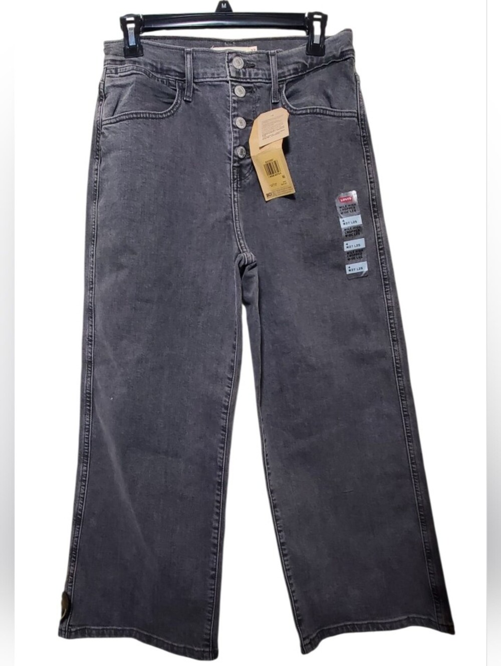 Levis Mile High Cropped Wide Leg Size 4 W27 L25